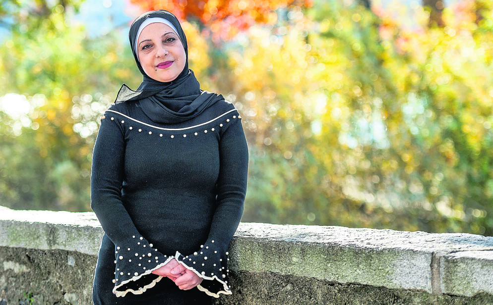 Samia alla Foce di Lugano, prima di andare in piscina (foto Zocchetti)