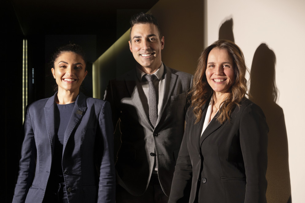 In foto: la general manager Claudia Melatti, il direttore commerciale Chadi Harkous e la front of house manager Angela Monopoli