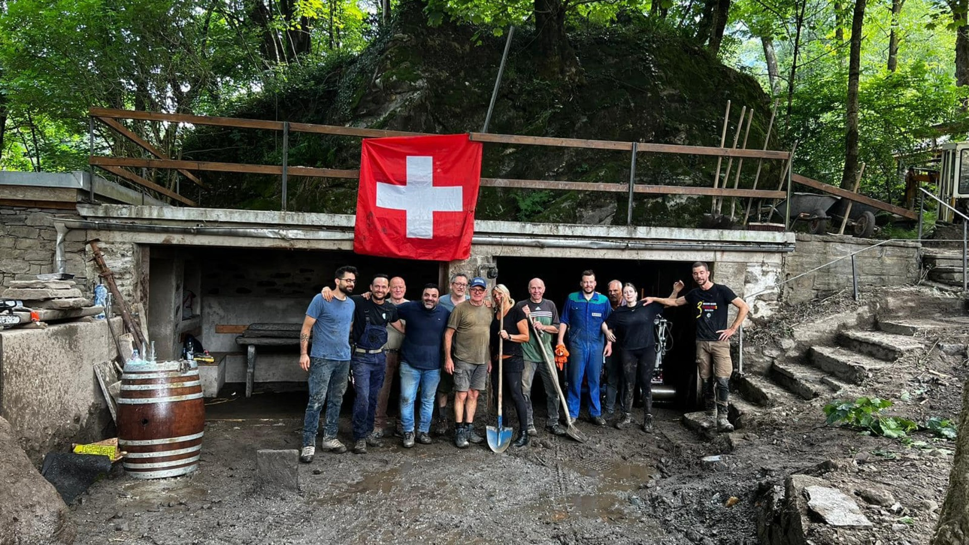 A Lostallo il grotto che resiste: Roby Giudicetti e il ritorno alla vita dopo l’alluvione