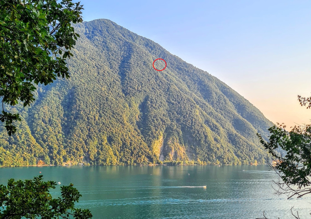 Il luogo in cui sono stati soccorsi i due giovani. © Rega