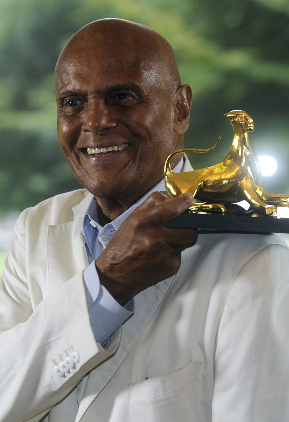 Il Pardo alla carriera a Harry Belafonte. 6 agosto 2012, 65. Festival del Film Locarno. © CdT/archivio
