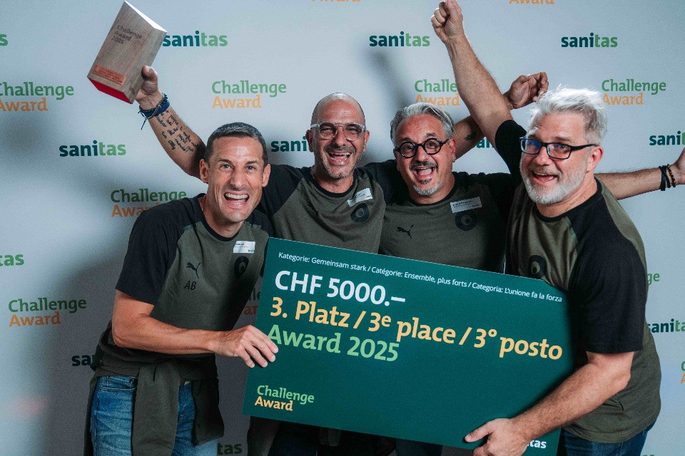 I Camaleonti brillano a Zurigo: terzo posto al Sanitas Challenge Award