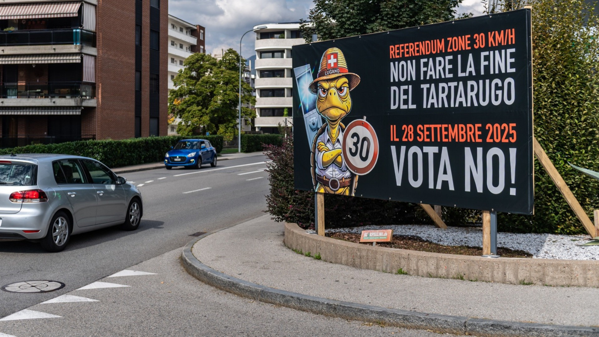 Lugano, il tartarugo sorpassa il Municipio: no alle zone 30