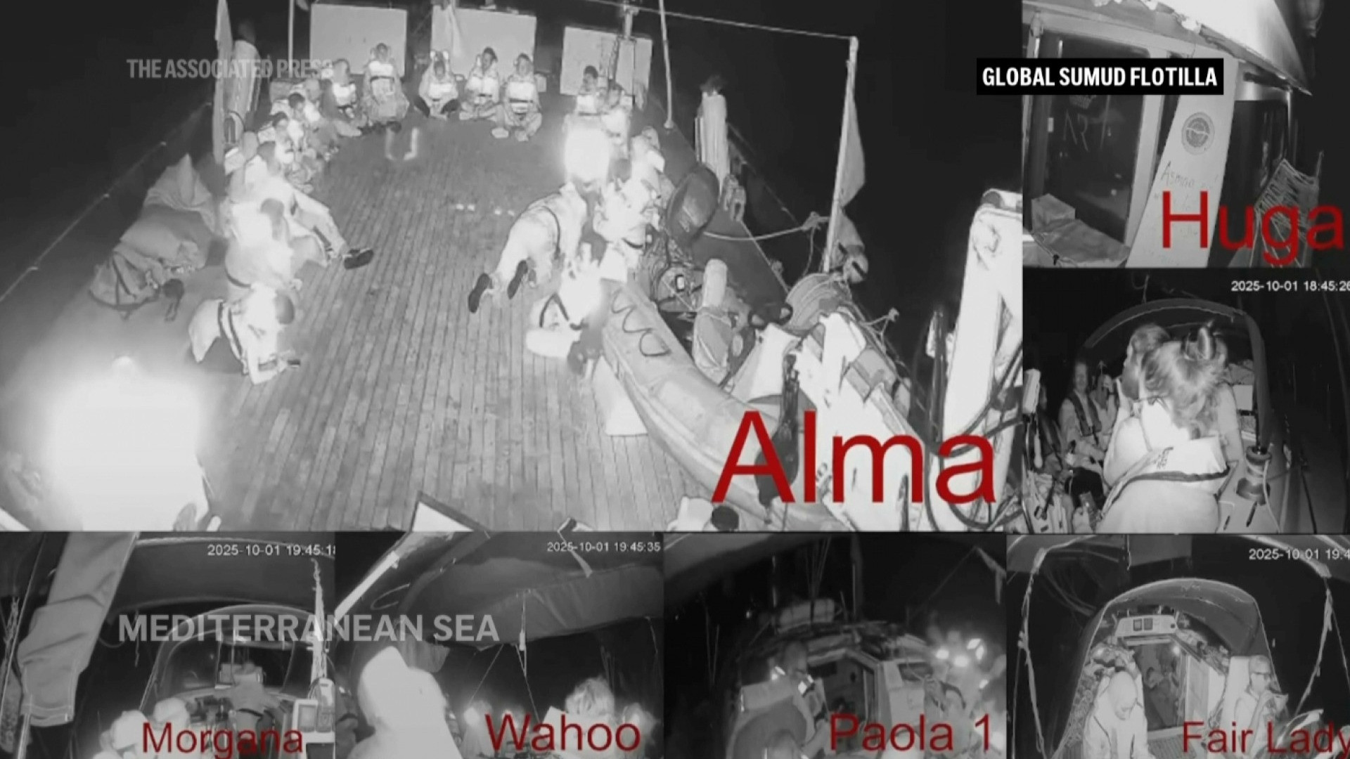 Flotilla, l'abbordaggio delle forze israeliane: «Cannoni ad acqua contro le barche»