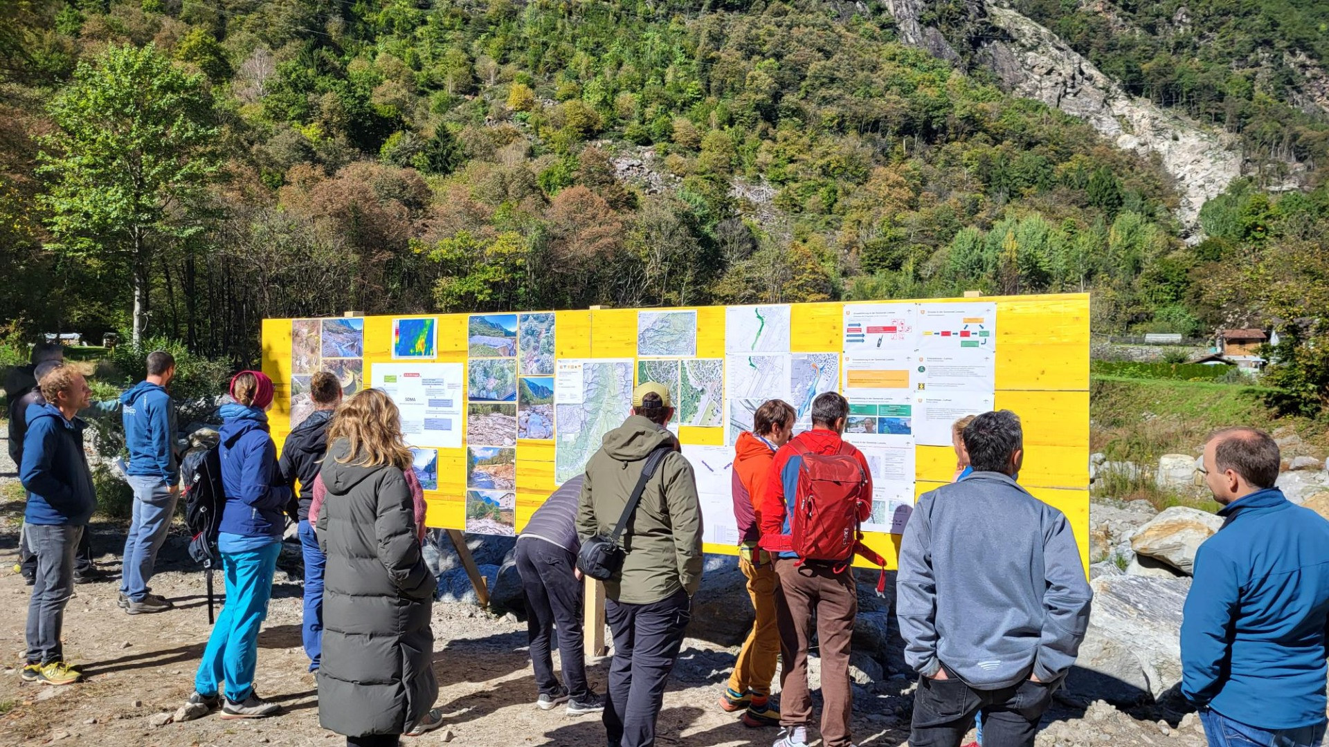 n Mesolcina il corso autunnale degli specialisti in pericoli naturali
