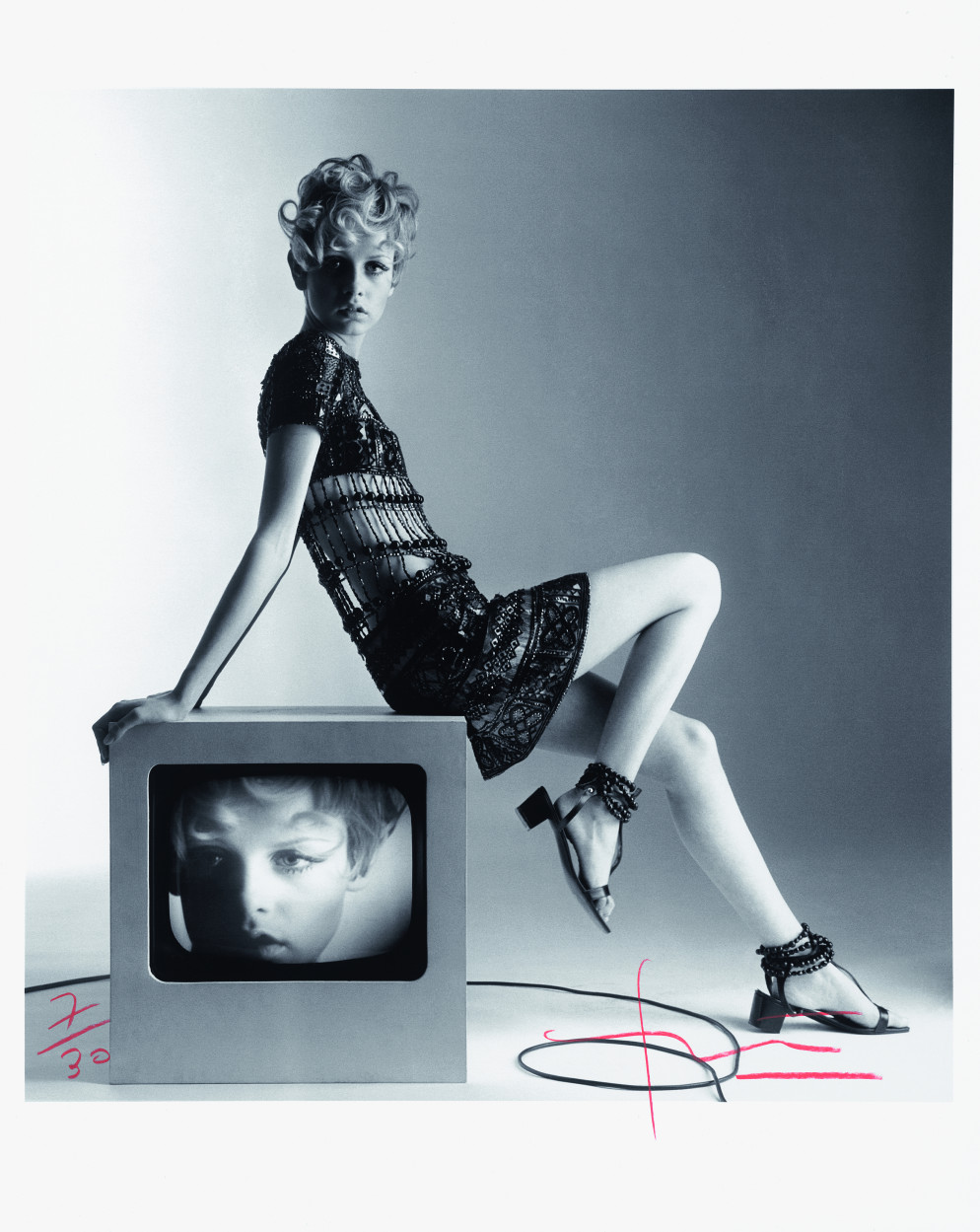 Bert Stern, Twiggy, per US Vogue, 1967. Credito immagine: Courtesy Staley-Wise Gallery, New York / Credito foto: Reto Pedrini Photography (pagina 127) Stampa a pigmenti, stampata nel 2008, 41,5 x 38 cm, Ed. 7/30