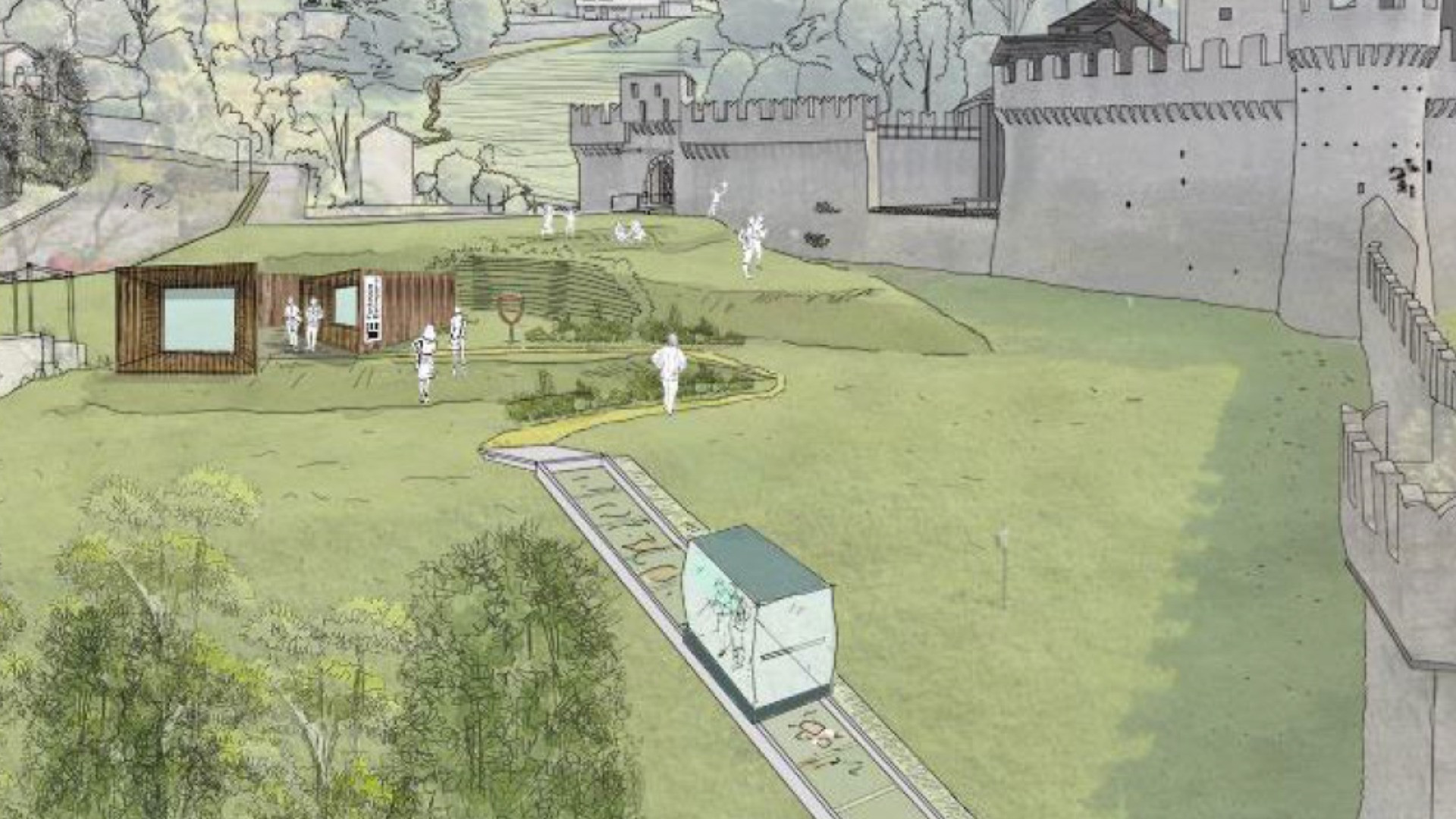 Al castello di Montebello... con la funicolare