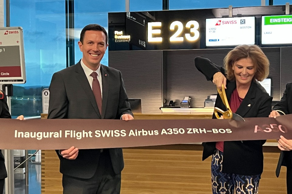 Verso gli Stati Uniti e oltre: il nuovo Airbus A350 di Swiss in volo verso Boston