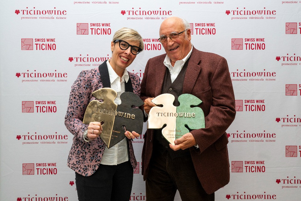 Il Ticino del vino tra eredità e nuove voci: i Premi Ticinowine a Lara Montagna e Feliciano Gialdi