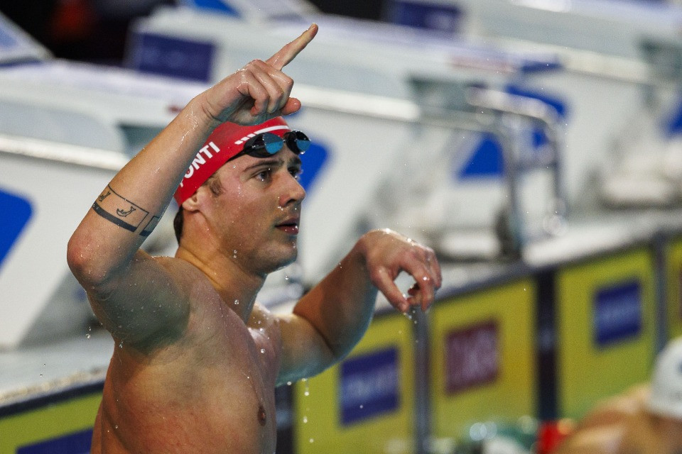 Noè Ponti si ripete: suo l'oro nei 50 m delfino