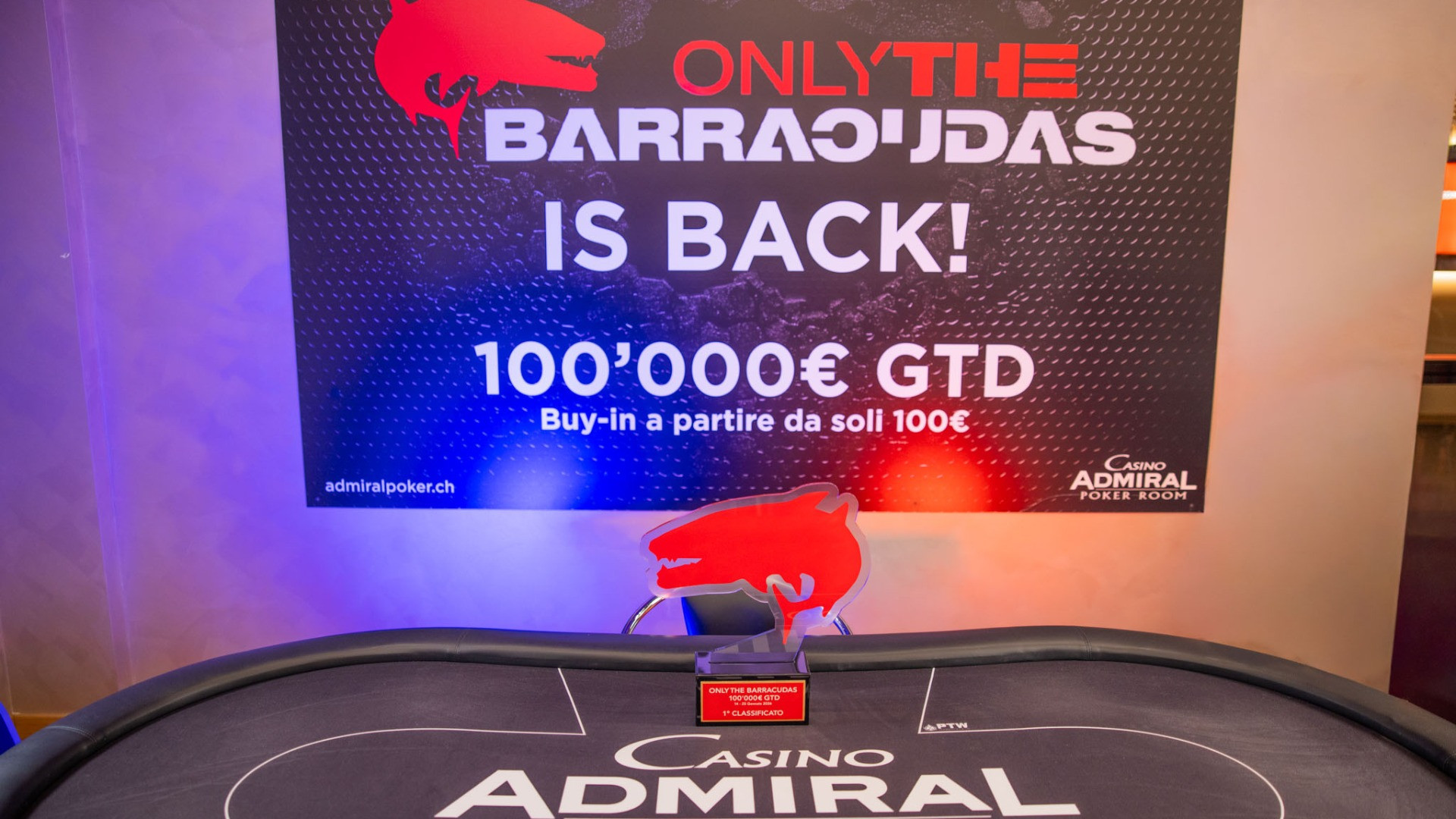 A Mendrisio fa tappa il “Barracuda” da 100’000€!