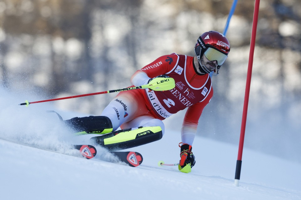 Loïc Meillard secondo nello slalom della Val d'Isère