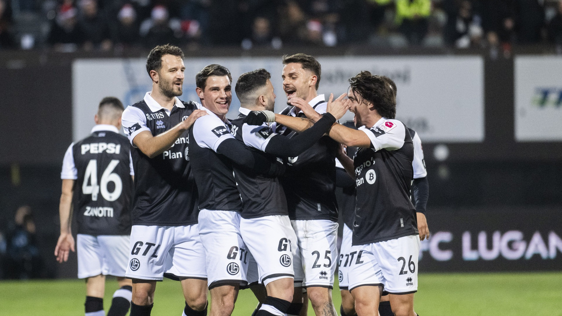 Il Lugano stappa lo champagne e fa la festa all'YB