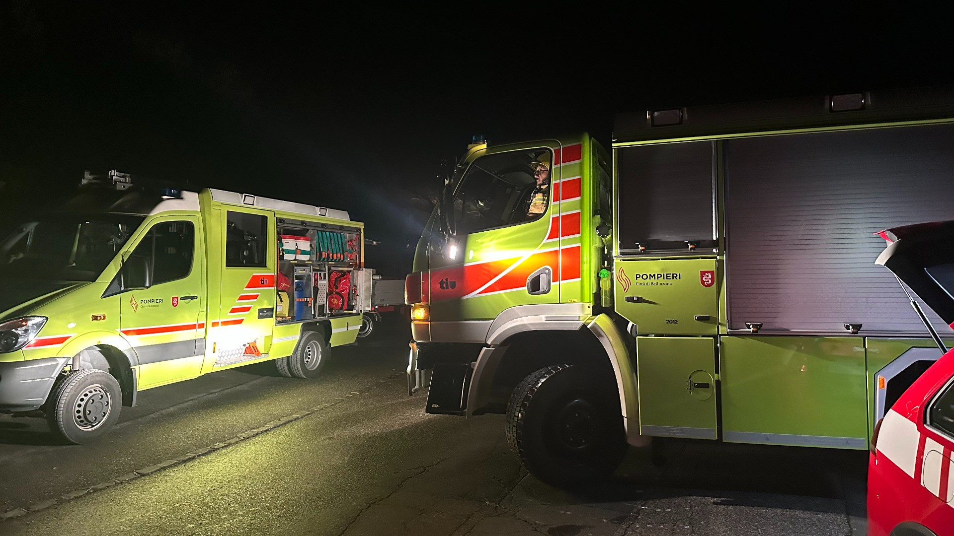 Fiamme in un'abitazione di Magadino