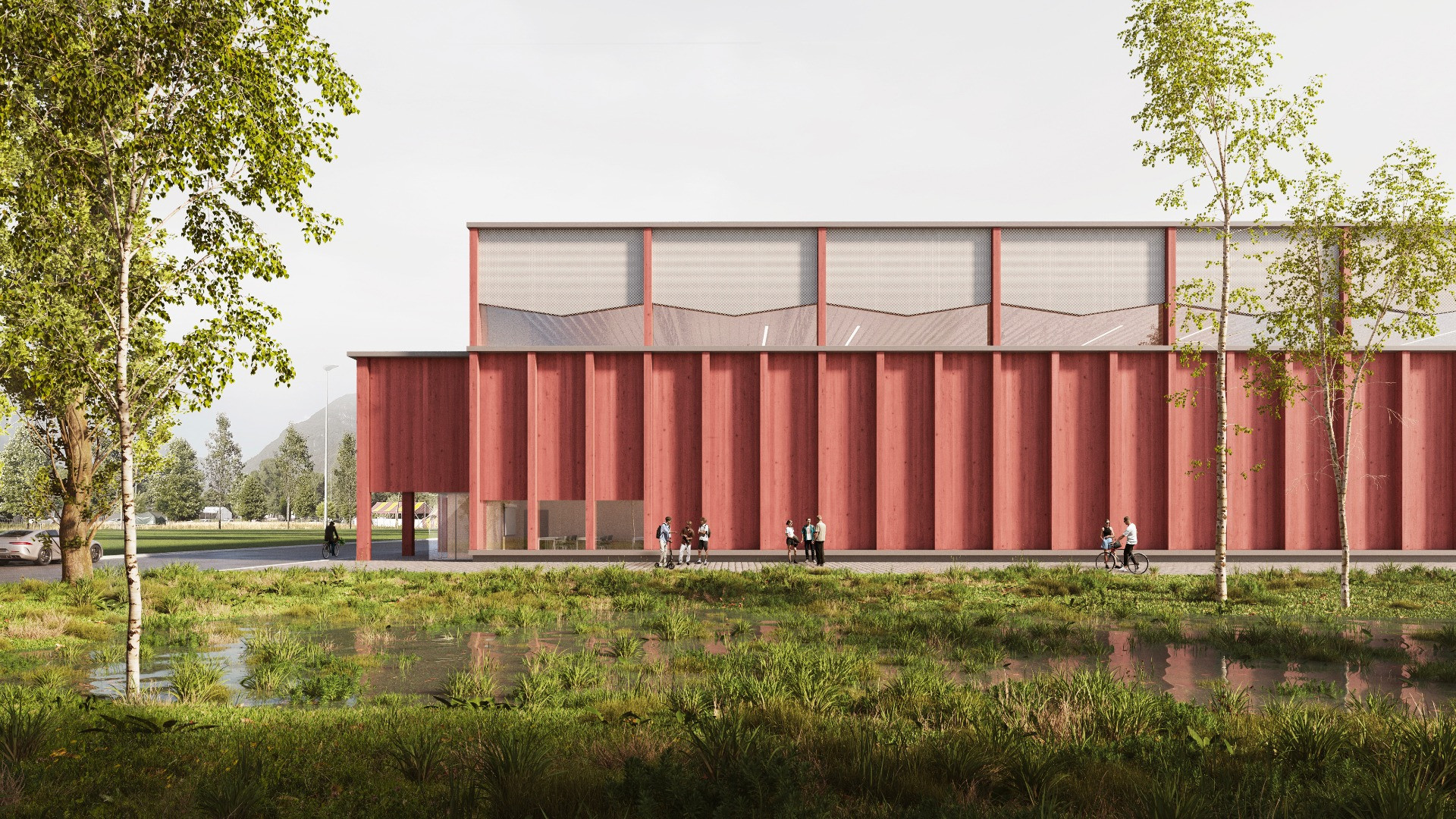 Niente demolizioni ma sostenibilità: la tripla palestra è orientata al futuro