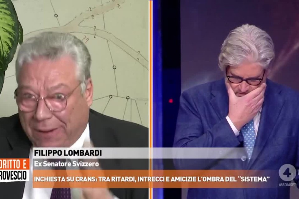 «Lei sta dicendo una cavolata»: Filippo Lombardi replica a Paolo Del Debbio su Rete4