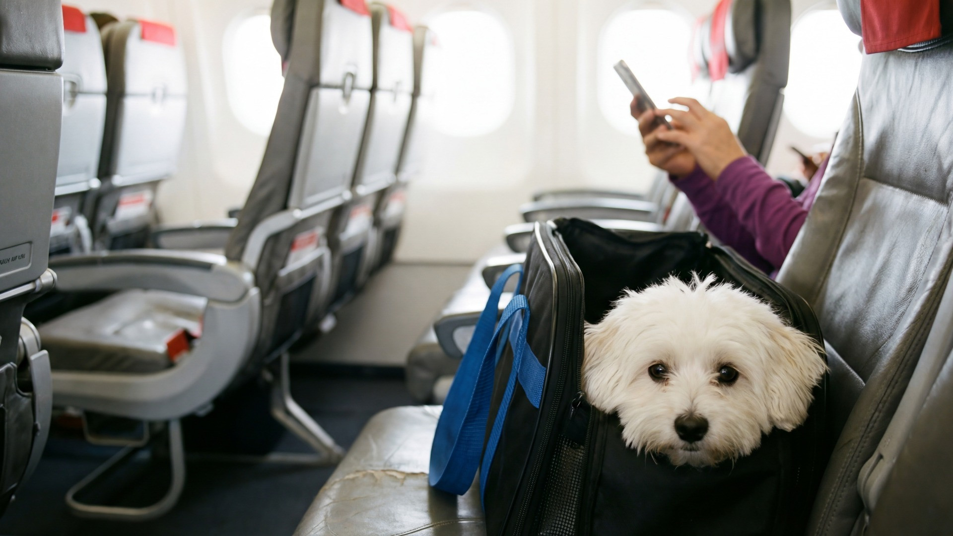Quasi 800 franchi di multa per aver accarezzato il proprio cane in aereo