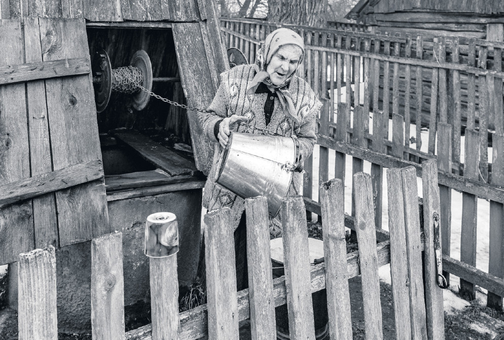 Il pozzo dell'acqua è ancora in funzione, al centro della zona contaminata&nbsp;