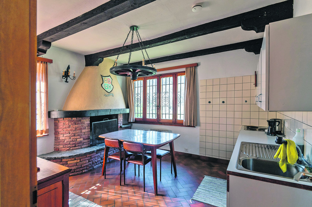 L'interno della "casetta dell'amore" (foto Cdt-Putzu)