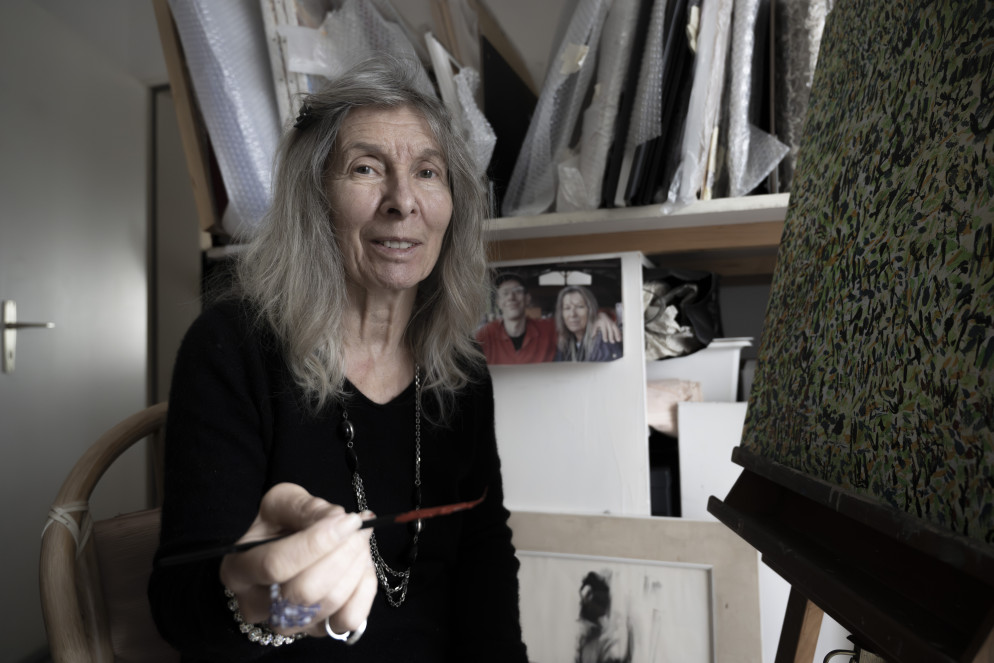 Loredana nel suo atelier (foto Tipress - Samuel Golay)