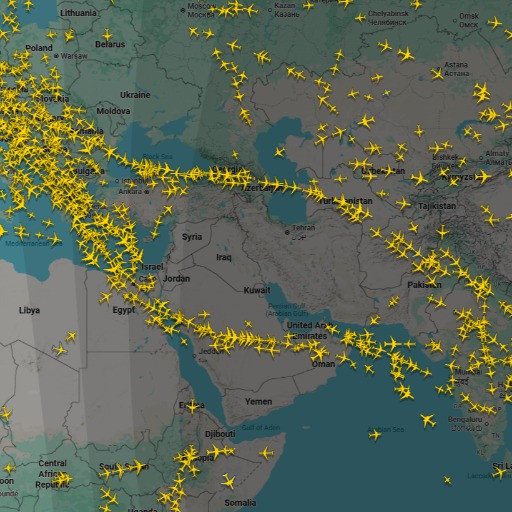 Dall'eruzione del vulcano islandese al caos dei voli per il conflitto in Medio Oriente: quando tutti consultano Flightradar24