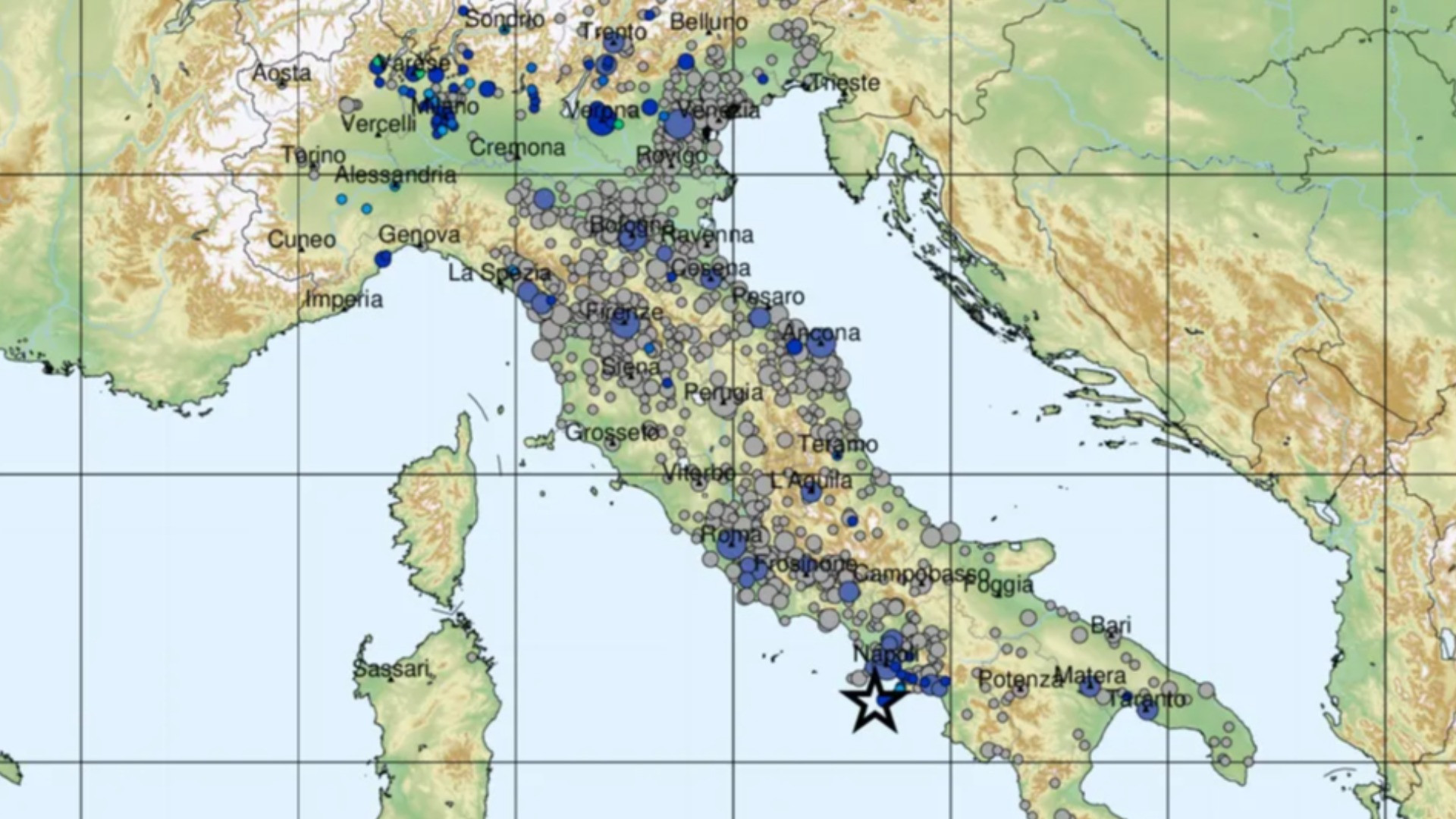 Scossa nella notte in Ticino, ma il terremoto è avvenuto vicino a Napoli