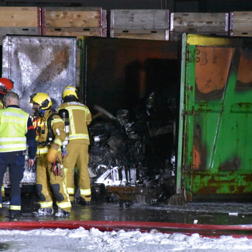 Giubiasco, in fiamme un container nella zona industriale