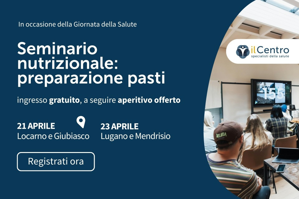Giornata della Salute: seminario nutrizionale e aperitivo gratuiti