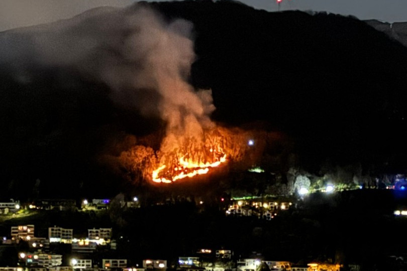 Un altro incendio boschivo in Ticino: fiamme nel Malcantone