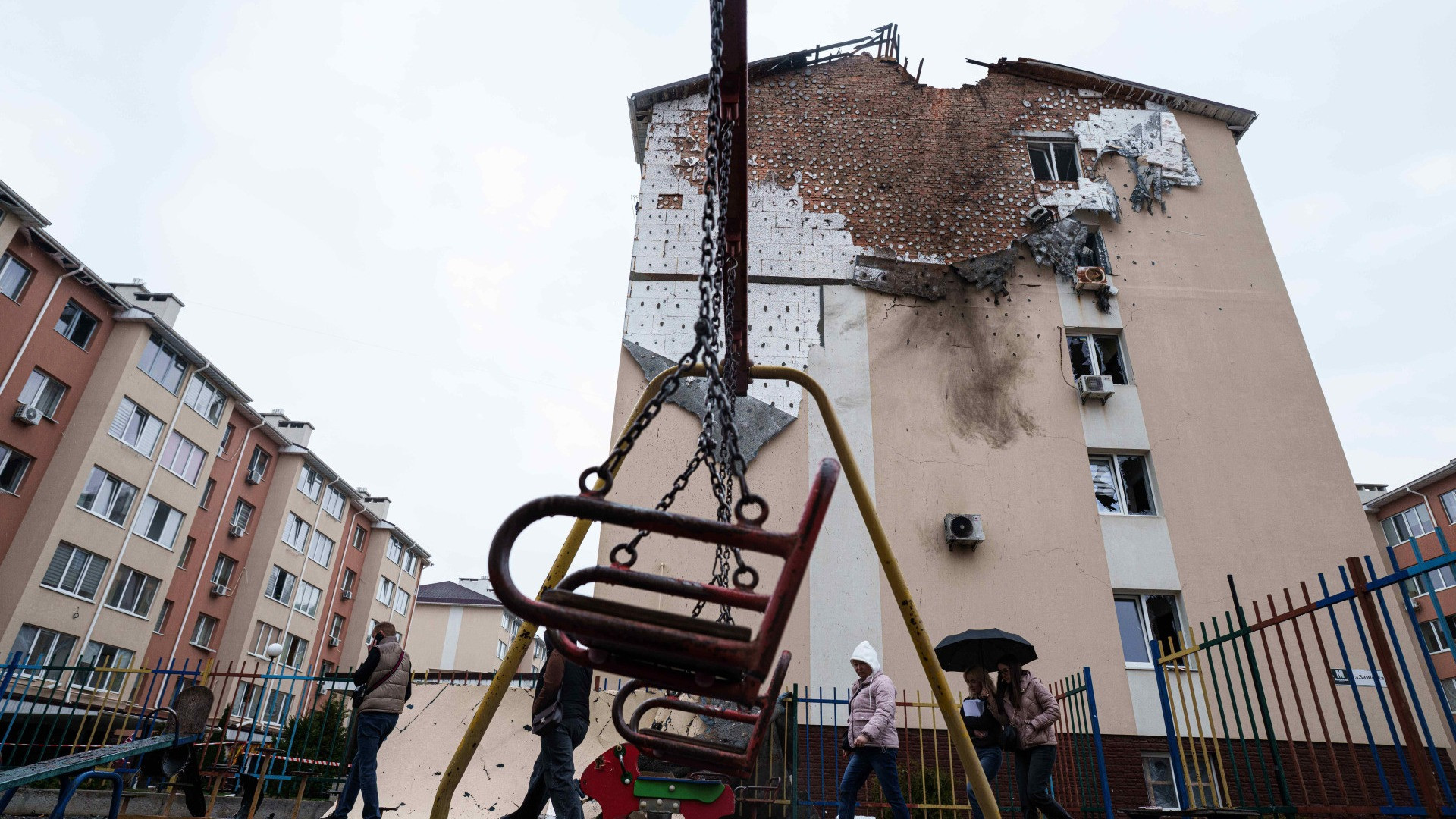 Allarme aereo a Kiev per la minaccia di droni russi