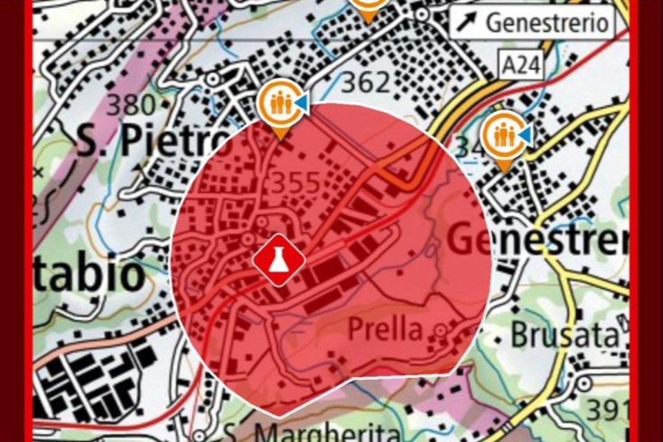 Fuga di ammoniaca alla Rapelli di Stabio, stabile evacuato