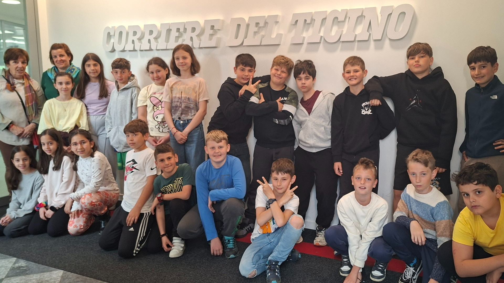 Gli alunni della quinta elementare di Agno in visita al CdT