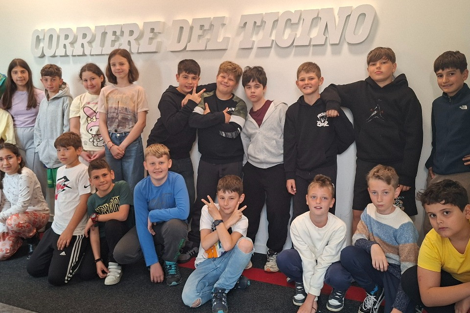 Gli alunni della quinta elementare di Agno in visita al CdT