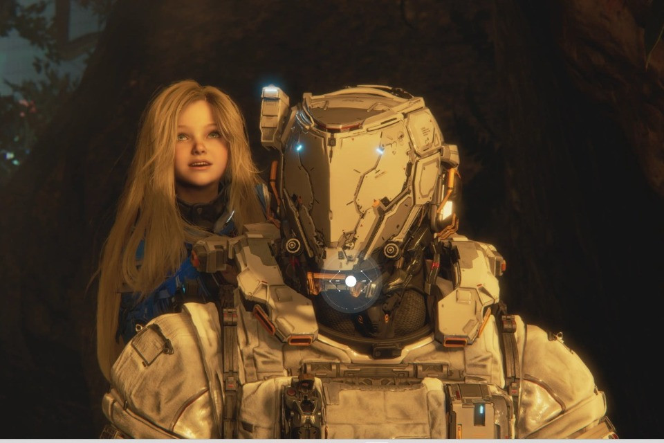 Gli androidi con la luna storta di Pragamata