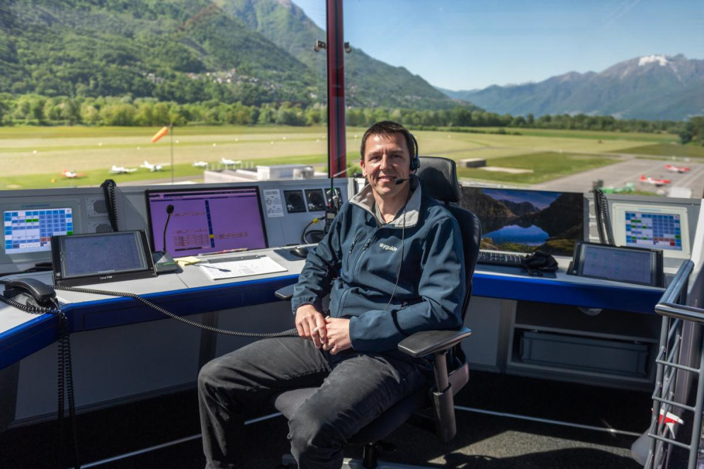 Jan Donati, responsabile dei controllori di volo. © CdT / Chiara Zocchetti