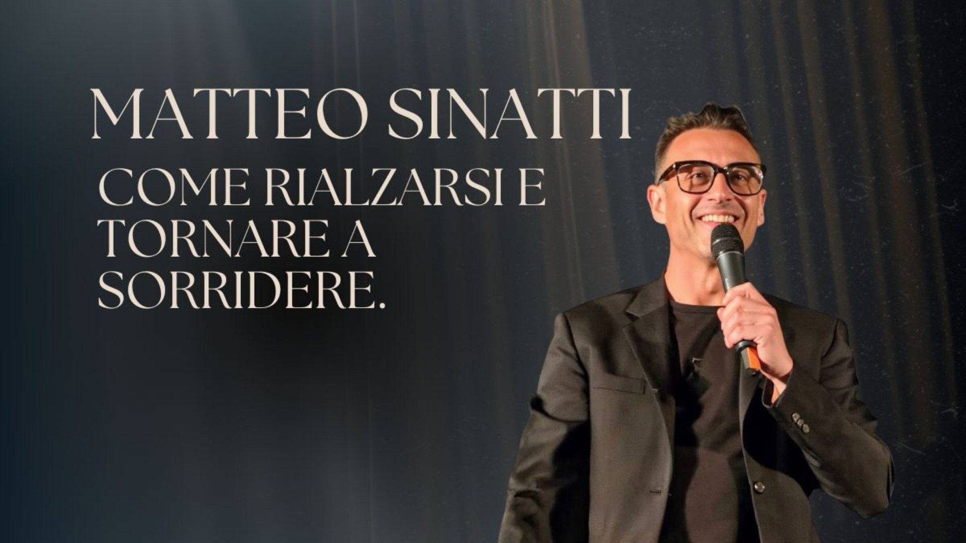 Matteo Sinatti arriva a Locarno: al Teatro un incontro su fragilità e rinascita