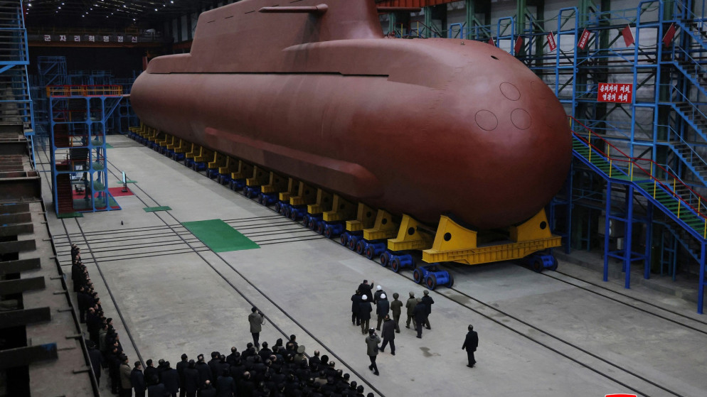 Il primo sottomarino nucleare nordcoreano, presentato il 25 dicembre 2025. © KCNA