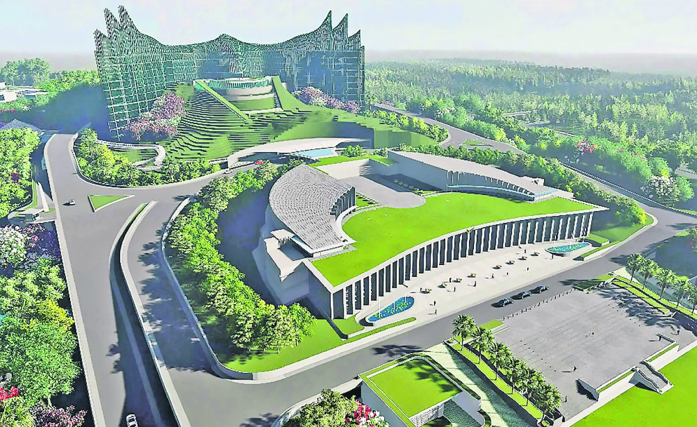 Un rendering di Nusantara in Indonesia, che dal 2045 prenderà il posto della capitale Giacarta&nbsp;