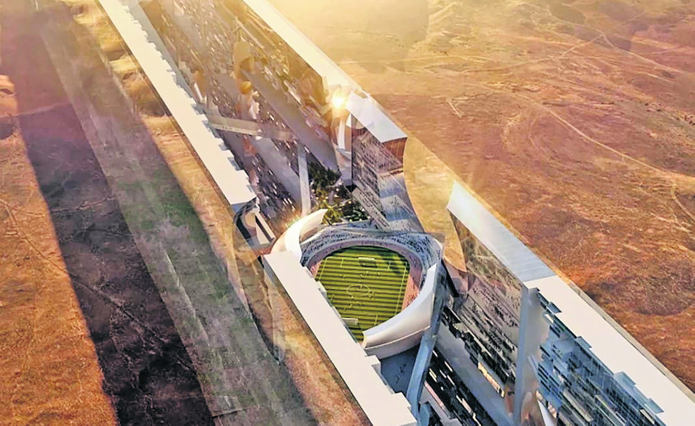 Un rendering di Neom, in Arabia Saudita&nbsp;
