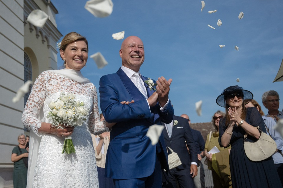 Celebrato a Gordola il matrimonio di Fabio Regazzi