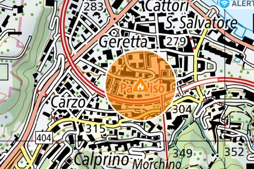 Paradiso, veicolo in fiamme in via delle Scuole: traffico fortemente compromesso