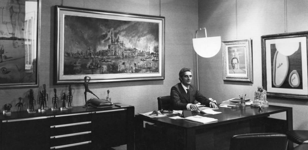 Levi nel suo studio negli anni Ottanta&nbsp;