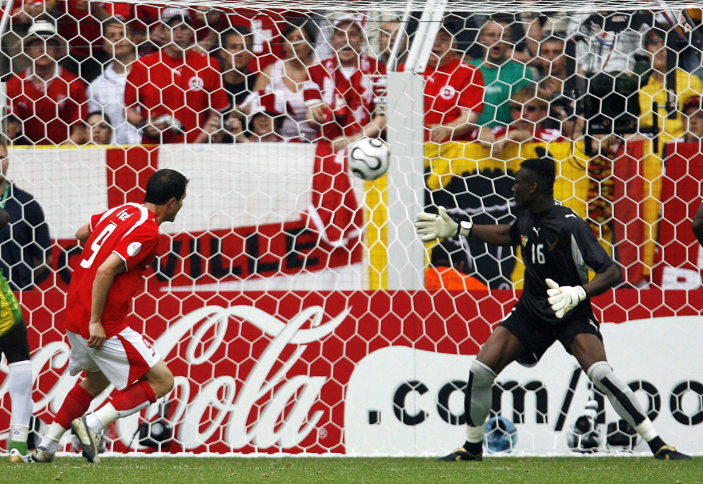 Mondiali 2006: Alex Frei fa 1-0 contro il Togo. ©Keystone