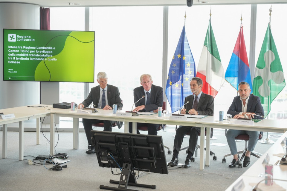 Nuova intesa per la mobilità tra Ticino e Regione Lombardia