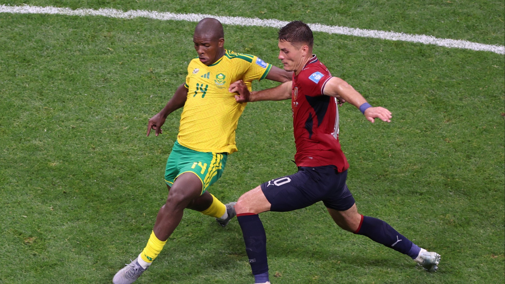 Un punto a testa per Cechia e Sudafrica
