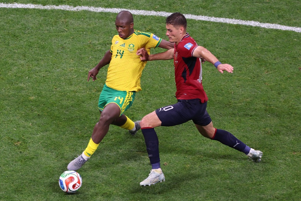 Un punto a testa per Cechia e Sudafrica
