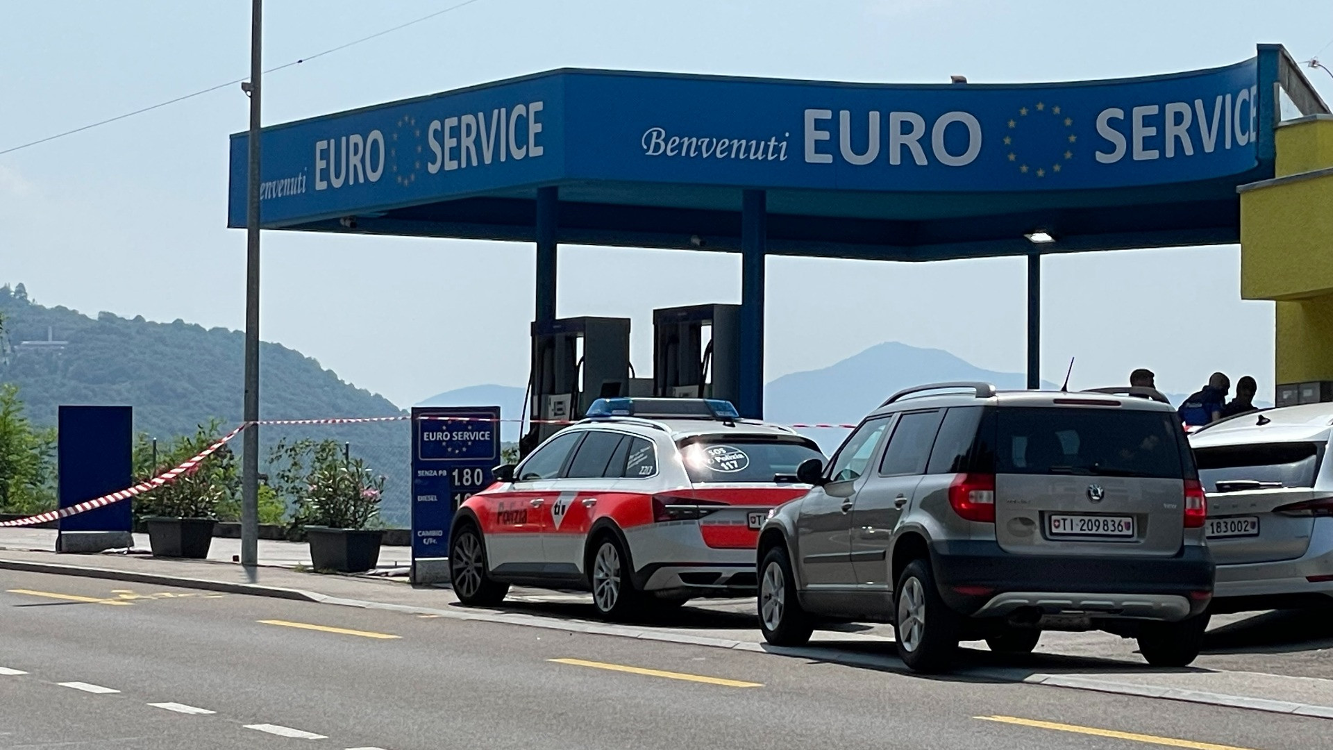 Rapina a mano armata in un distributore di Cadempino