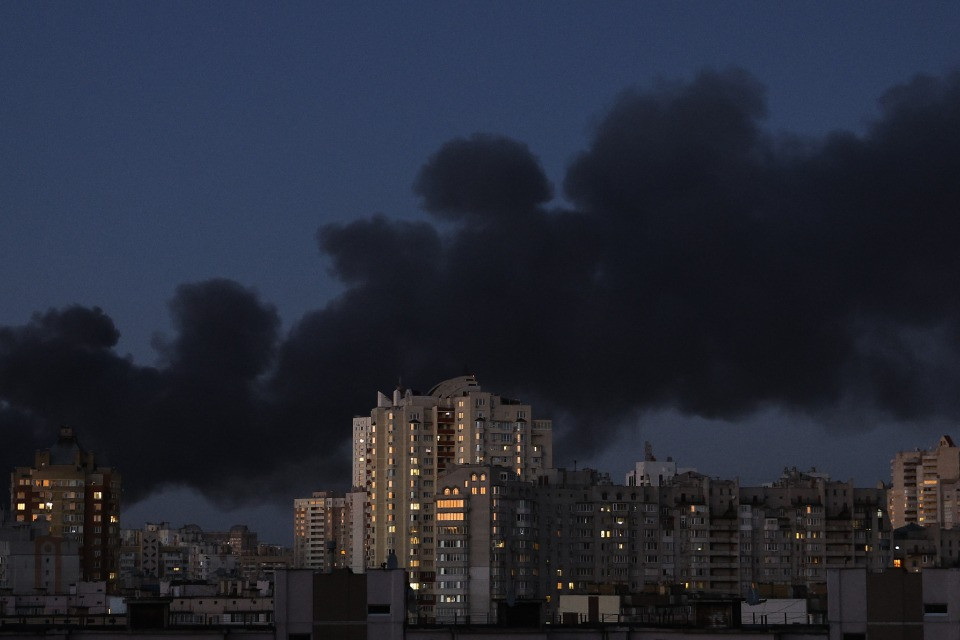 Attacco con missili balistici contro Kiev