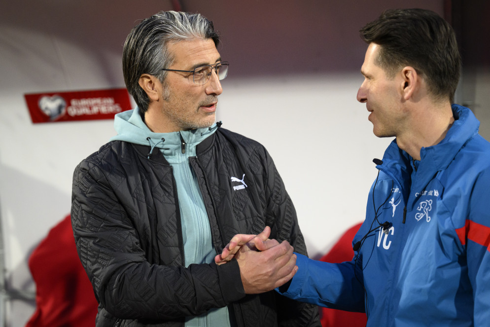 Murat Yakin e Vincent Cavin. © Keystone