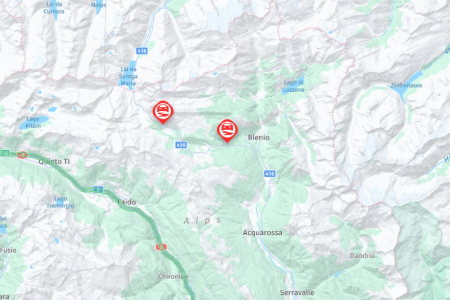 Temporali e smottamenti, chiuso il Lucomagno